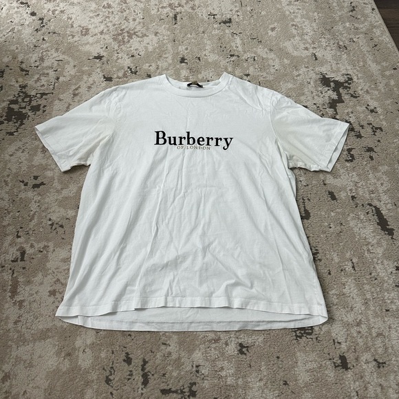 Burberry Embroidered Logo Lopori Tee Size XL - Picture 1 of 4
